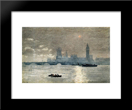 The Houses Of Parliament 20x24 Black Modern Wood Framed Art Print Poster by Homer, Winslow