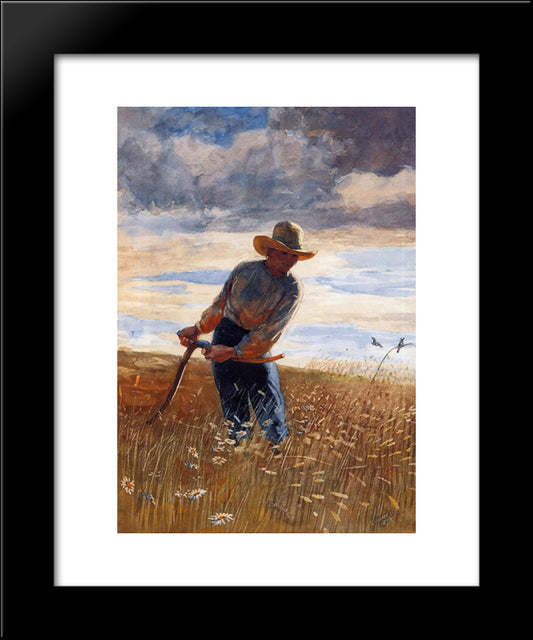 The Reaper 20x24 Black Modern Wood Framed Art Print Poster by Homer, Winslow