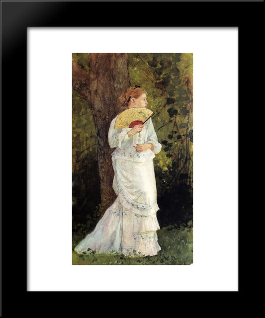 The Trysting Place 20x24 Black Modern Wood Framed Art Print Poster by Homer, Winslow