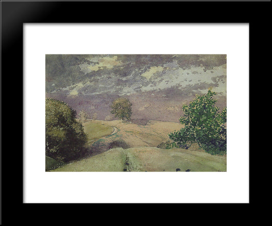 Autumn, Mountainville, New York 20x24 Black Modern Wood Framed Art Print Poster by Homer, Winslow