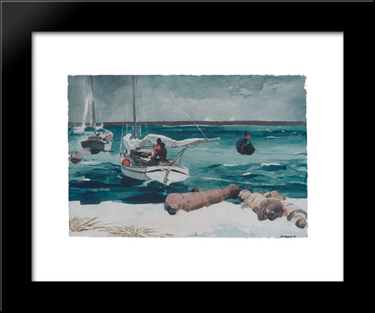 Nassau 20x24 Black Modern Wood Framed Art Print Poster by Homer, Winslow