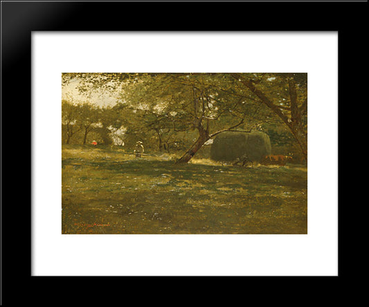 Harvest Scene 20x24 Black Modern Wood Framed Art Print Poster by Homer, Winslow
