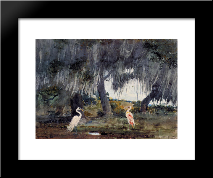At Tampa 20x24 Black Modern Wood Framed Art Print Poster by Homer, Winslow