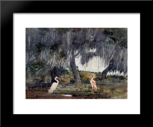 At Tampa 20x24 Black Modern Wood Framed Art Print Poster by Homer, Winslow