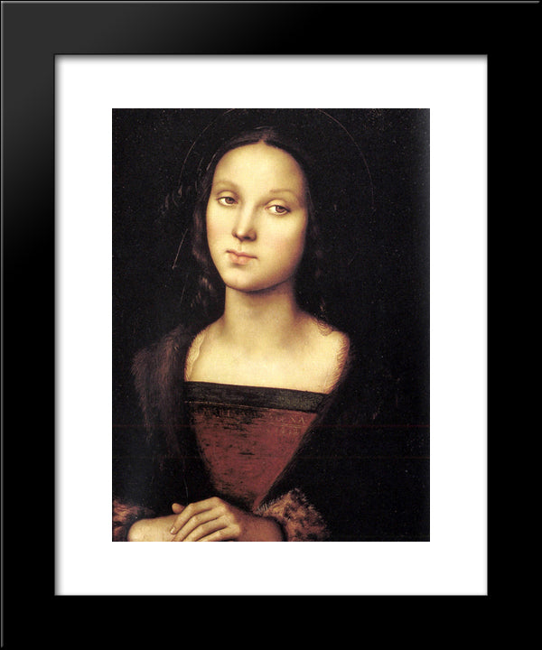 Mary Magdalen 20x24 Black Modern Wood Framed Art Print Poster by Perugino, Pietro