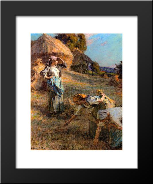 The Haymakers 20x24 Black Modern Wood Framed Art Print Poster by L'Hermitte, Leon Augustin