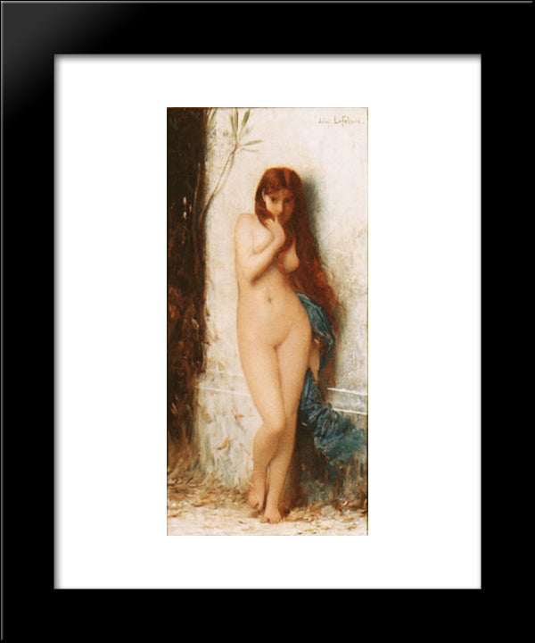 Variation On 'La Cigale' 20x24 Black Modern Wood Framed Art Print Poster by Lefebvre, Jules Joseph