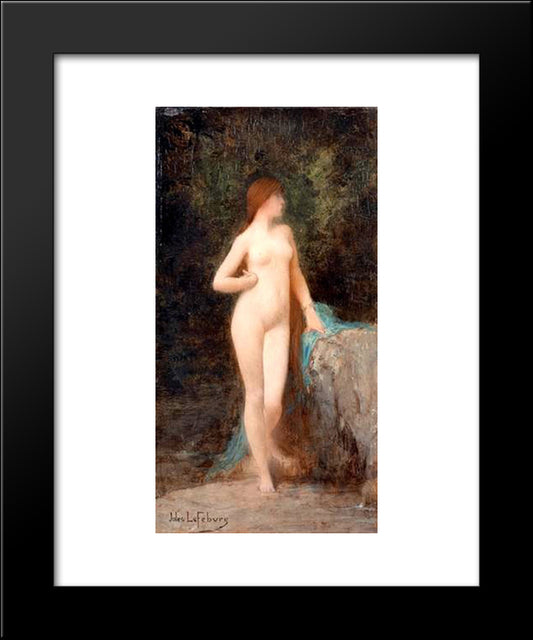 Chloe (Study) 20x24 Black Modern Wood Framed Art Print Poster by Lefebvre, Jules Joseph