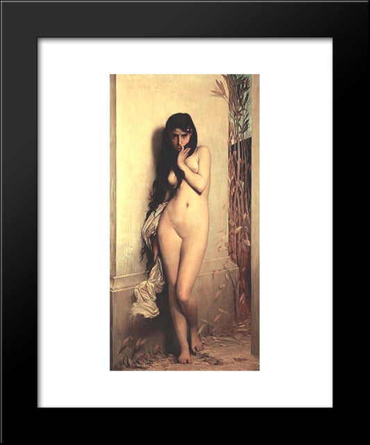 La Cigale [Detail #1] 20x24 Black Modern Wood Framed Art Print Poster by Lefebvre, Jules Joseph