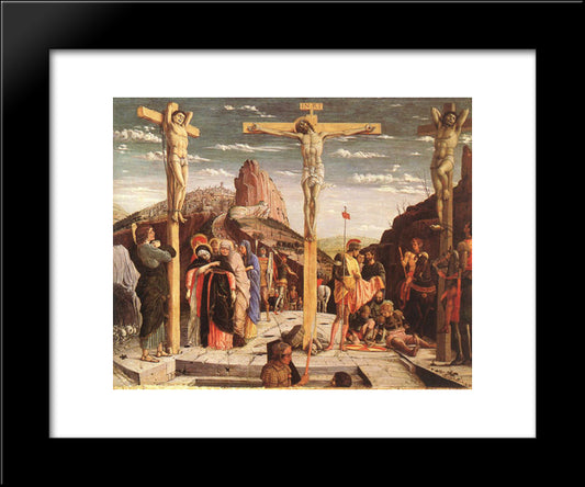Crucifixion 20x24 Black Modern Wood Framed Art Print Poster by Mantegna, Andrea