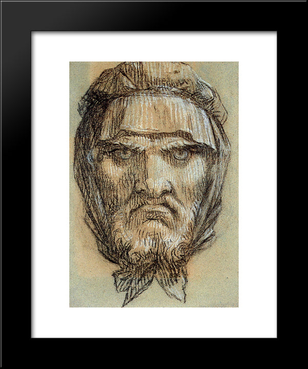 Portrait Of A Man 20x24 Black Modern Wood Framed Art Print Poster by Prud'hon, Pierre Paul