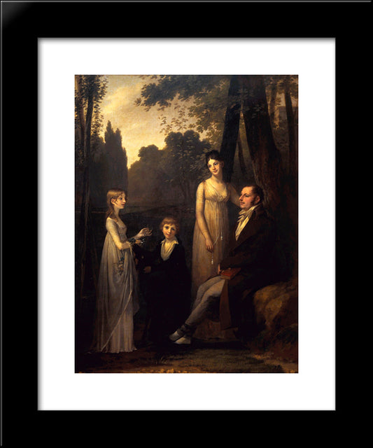 The Schimmelpenninck Family 20x24 Black Modern Wood Framed Art Print Poster by Prud'hon, Pierre Paul