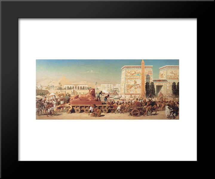 Israel In Egypt 20x24 Black Modern Wood Framed Art Print Poster by Poynter, Edward John