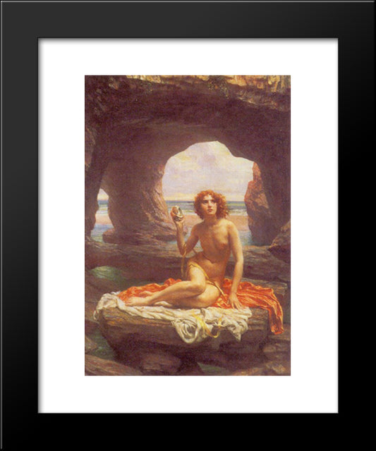 At Low Tide 20x24 Black Modern Wood Framed Art Print Poster by Poynter, Edward John