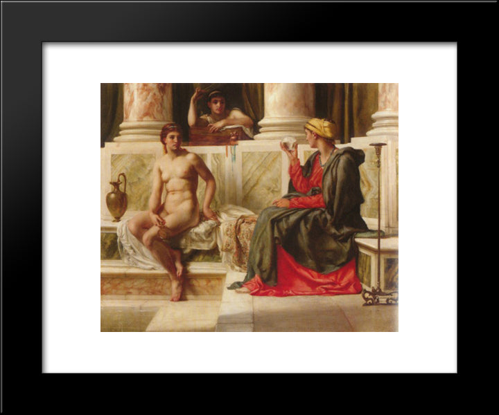 The Fortune Teller 20x24 Black Modern Wood Framed Art Print Poster by Poynter, Edward John