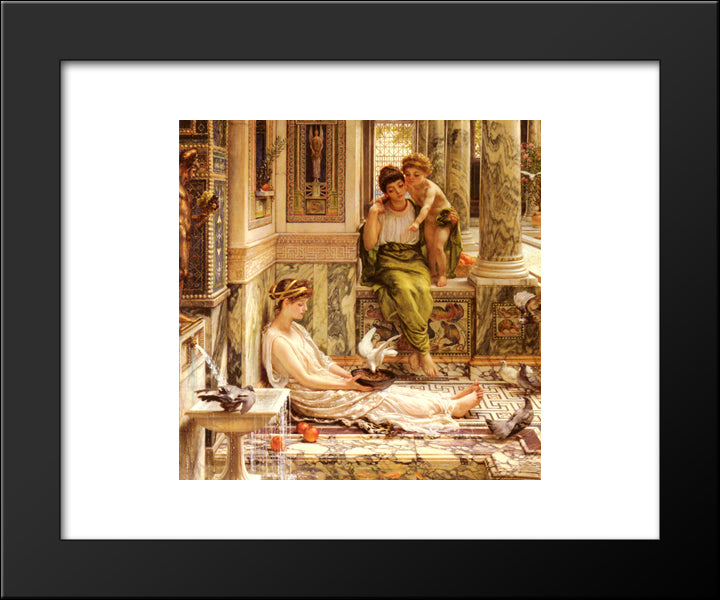 Corner Of The Villa 20x24 Black Modern Wood Framed Art Print Poster by Poynter, Edward John