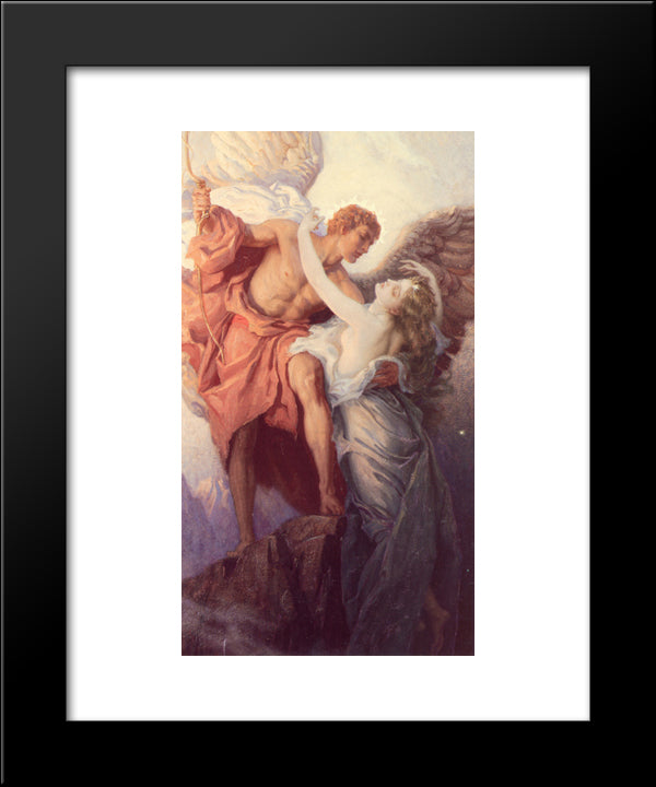 Day And The Dawnstar 20x24 Black Modern Wood Framed Art Print Poster by Draper, Herbert James Draper