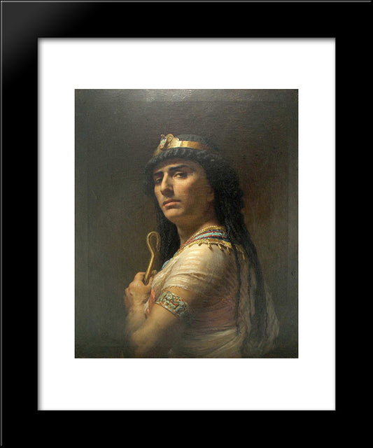 King David 20x24 Black Modern Wood Framed Art Print Poster by Bridgman, Frederick Arthur