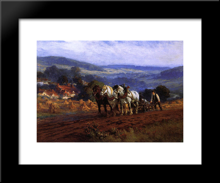 The Laborer 20x24 Black Modern Wood Framed Art Print Poster by Bridgman, Frederick Arthur