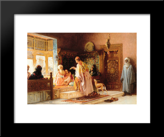 The Messenger 20x24 Black Modern Wood Framed Art Print Poster by Bridgman, Frederick Arthur