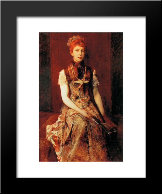 Dora Fournier'Gabillon 20x24 Black Modern Wood Framed Art Print Poster by Makart, Hans