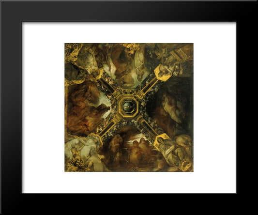 Ring Cycle (Study) 20x24 Black Modern Wood Framed Art Print Poster by Makart, Hans