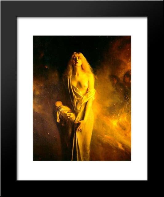 Marguerite Au Sabbat 20x24 Black Modern Wood Framed Art Print Poster by Dagnan-Bouveret, Pascal Adolphe Jean