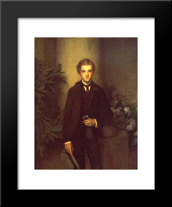 Portrait Of Childs Frick 20x24 Black Modern Wood Framed Art Print Poster by Dagnan-Bouveret, Pascal Adolphe Jean