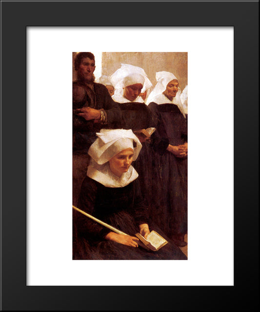 Bretons Praying 20x24 Black Modern Wood Framed Art Print Poster by Dagnan-Bouveret, Pascal Adolphe Jean
