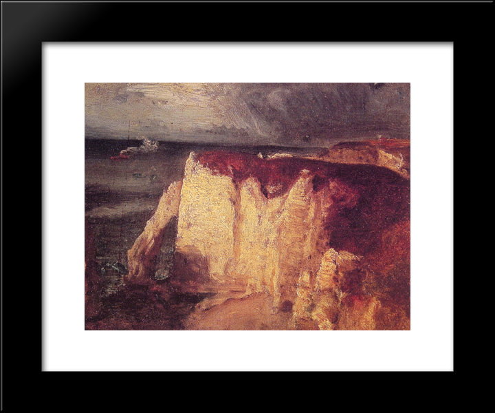 Etretat 20x24 Black Modern Wood Framed Art Print Poster by Inness, George