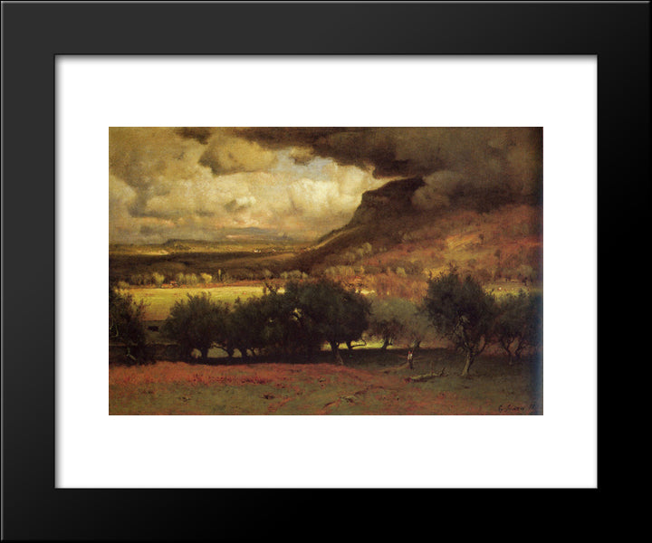 The Coming Storm 20x24 Black Modern Wood Framed Art Print Poster by Inness, George