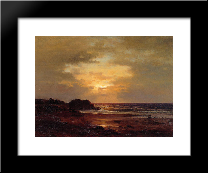 Coast Scene 20x24 Black Modern Wood Framed Art Print Poster by Inness, George
