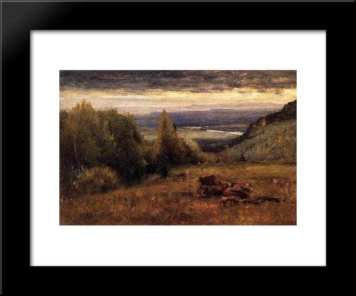 From The Sawangunk Mountains 20x24 Black Modern Wood Framed Art Print Poster by Inness, George