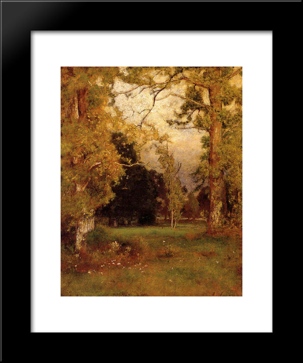 Late Afternoon 20x24 Black Modern Wood Framed Art Print Poster by Inness, George