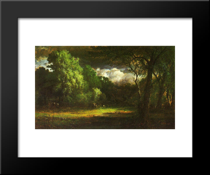 Medfield, Massachusetts 20x24 Black Modern Wood Framed Art Print Poster by Inness, George