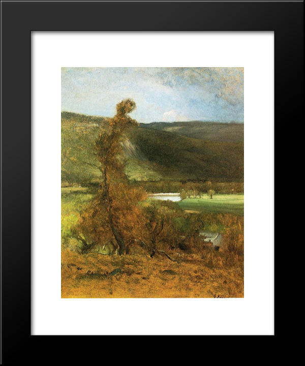 North Conway, White Horse Ledge 20x24 Black Modern Wood Framed Art Print Poster by Inness, George