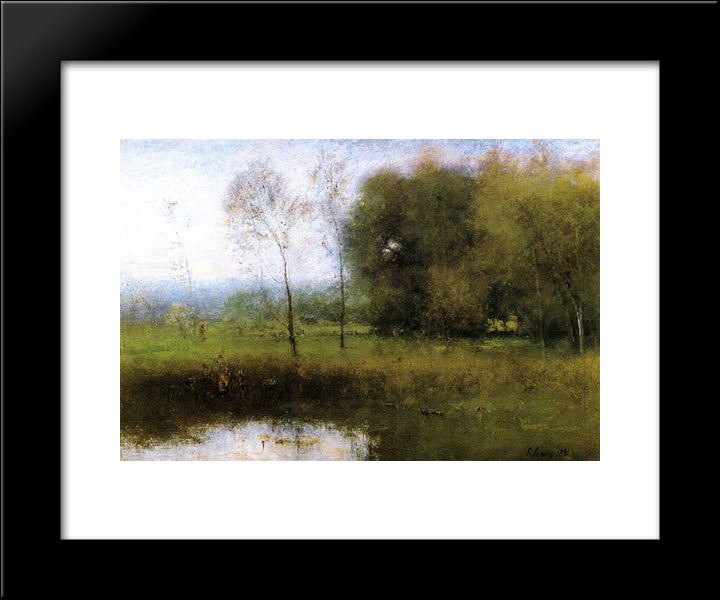 Summer, Montclair 20x24 Black Modern Wood Framed Art Print Poster by Inness, George