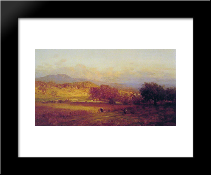 Autumn 20x24 Black Modern Wood Framed Art Print Poster by Inness, George