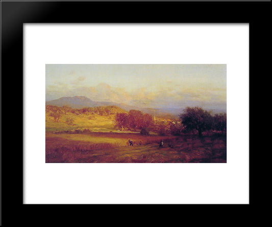 Autumn 20x24 Black Modern Wood Framed Art Print Poster by Inness, George