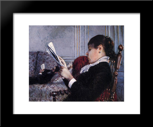 Interior 20x24 Black Modern Wood Framed Art Print Poster by Caillebotte, Gustave