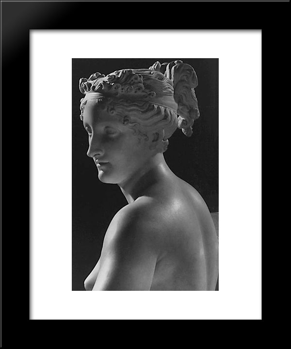 Venere Vincitrice [Detail] 20x24 Black Modern Wood Framed Art Print Poster by Canova, Antonio