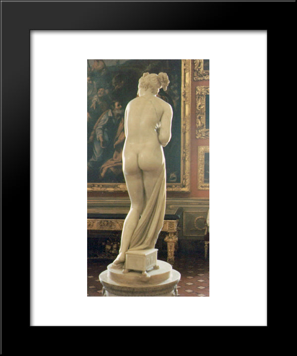 Venus Italica [Detail: Behind] 20x24 Black Modern Wood Framed Art Print Poster by Canova, Antonio