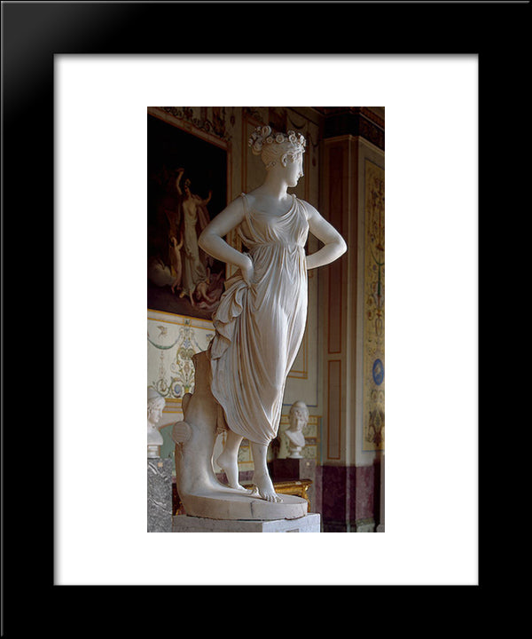 Dancer 20x24 Black Modern Wood Framed Art Print Poster by Canova, Antonio