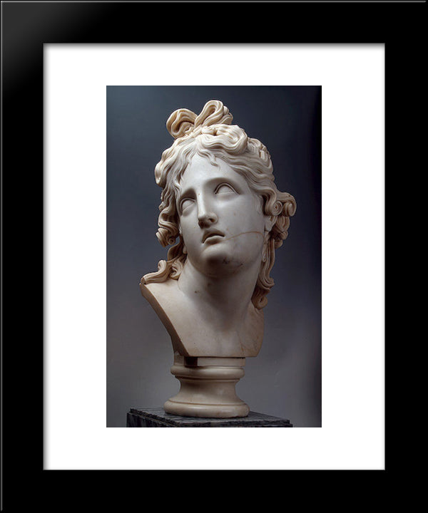 The Genius Of Death 20x24 Black Modern Wood Framed Art Print Poster by Canova, Antonio