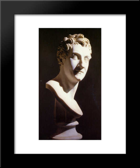 Portrait Of Leopoldo Cicognara 20x24 Black Modern Wood Framed Art Print Poster by Canova, Antonio