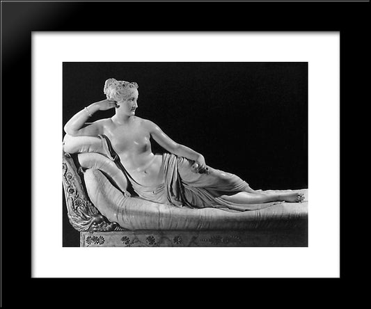 Venere Vincitrice 20x24 Black Modern Wood Framed Art Print Poster by Canova, Antonio