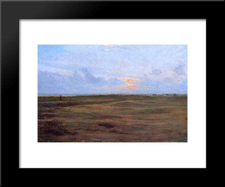 Marisma 20x24 Black Modern Wood Framed Art Print Poster by Kroyer, Peder Severin