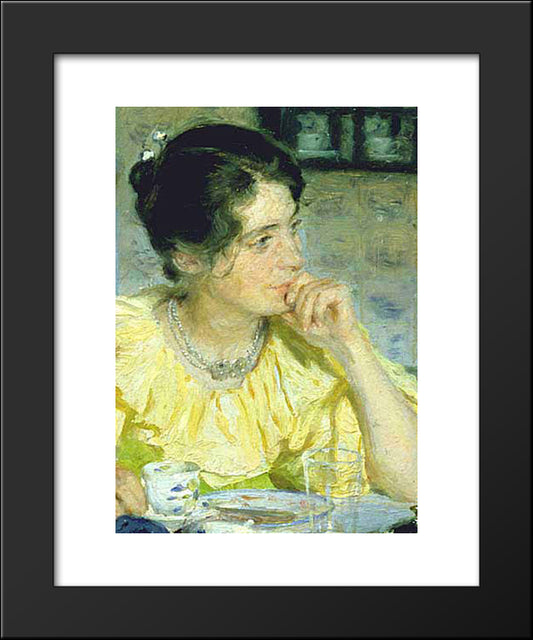 Marie Kroyer 20x24 Black Modern Wood Framed Art Print Poster by Kroyer, Peder Severin