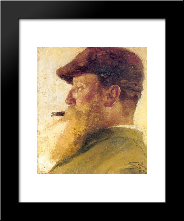 Christian Krogh 20x24 Black Modern Wood Framed Art Print Poster by Kroyer, Peder Severin