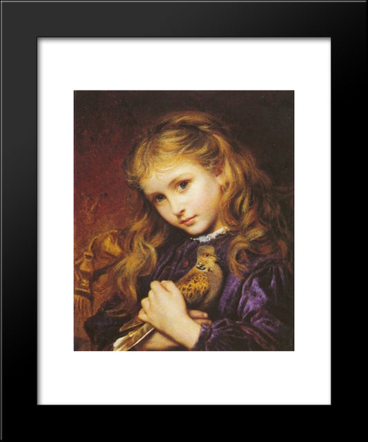 The Turtle Dove 20x24 Black Modern Wood Framed Art Print Poster by Anderson, Sophie Gengembre